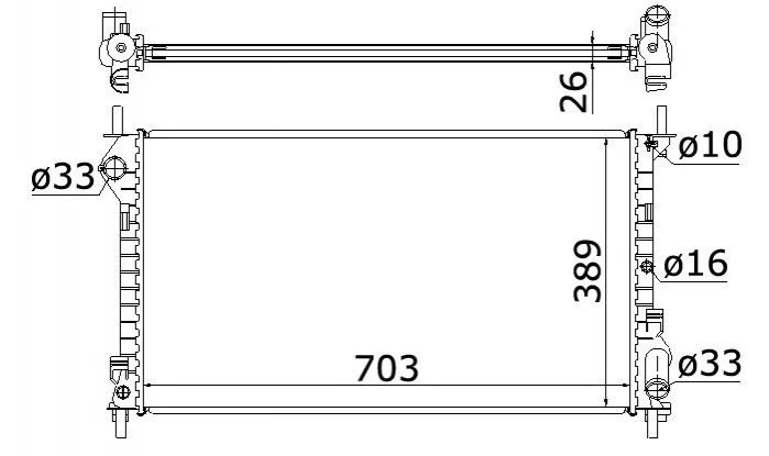 Радиатор охлаждения STARLINE FDA2411 (фото 1)