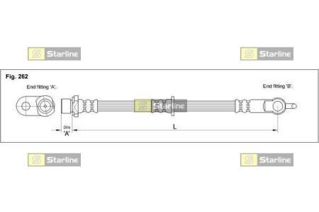 Тормозной шланг STARLINE HA EB.1274