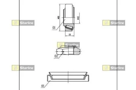 Підшипник маточини колеса STARLINE LO 00918