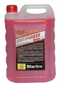 Антифриз-концентрат розовый, -37 °C, G12++, 5 л STARLINE NA K12PP-5