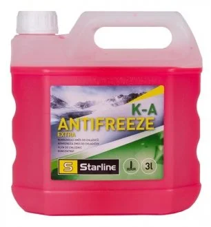 Антифриз-концентрат зеленый, -80 °C, G11, 3 л STARLINE NA KA-3