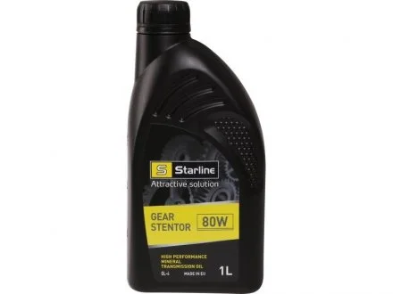 Трансмиссионное масло 80W 1 л МКПП Минеральное STARLINE NA ST-1