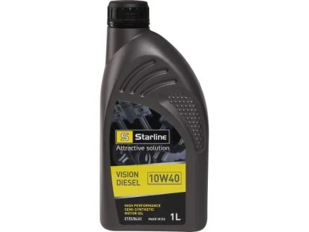 Моторна олива 1 л 10W40 Бензиновий, Дизельний Напівсинтетична STARLINE NA VD-1