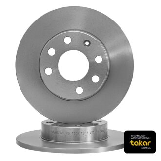 Гальмівний диск двосторонній на передній міст повний (невентильований) 6 STARLINE PB 1008