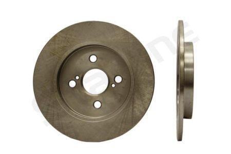 Гальмівний диск двосторонній на задній міст повний (невентильований) 4 STARLINE PB 1681