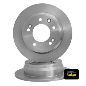 Гальмівний диск двосторонній на задній міст повний (невентильований) 5 STARLINE PB 1747