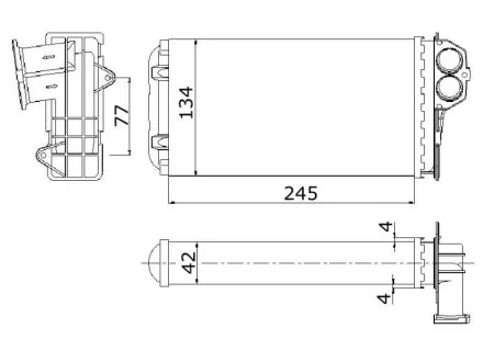 Радиатор отопителя салона STARLINE PE6199