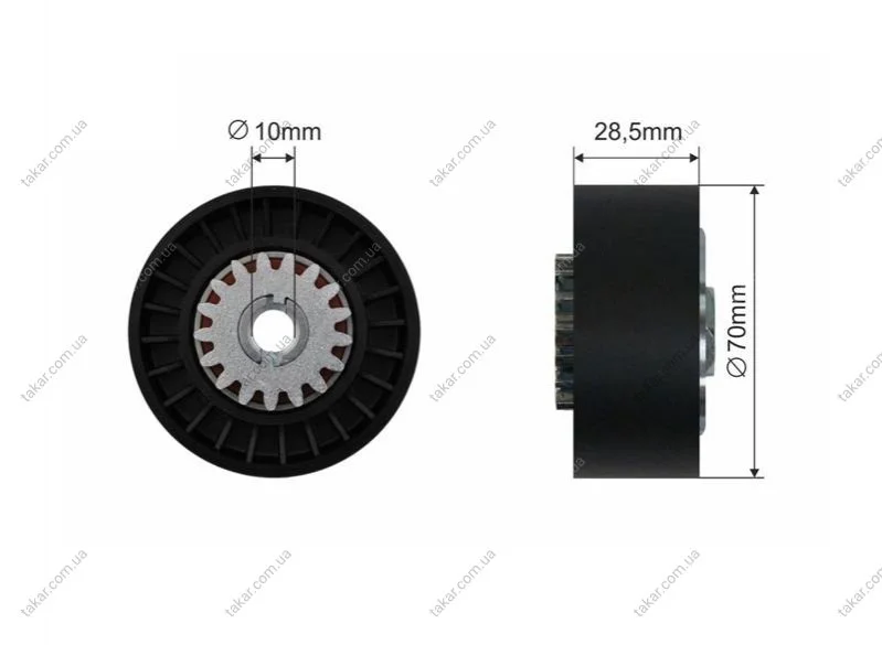 Ролик натяжной STARLINE RS X00144P (фото 1)