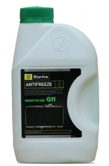 Антифриз зеленый, -40 °C, G11, 1 л STARLINE S ANTIFREEZE GREEN 1