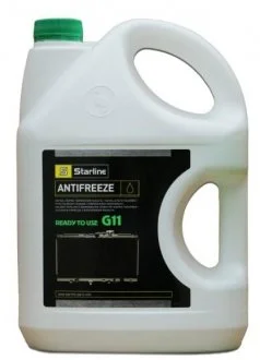 Антифриз зеленый, -40 °C, G11, 4 л STARLINE S ANTIFREEZE GREEN 4