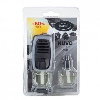 Ароматизатор на дефлектор "Nuvo" Double Blister Black 8ml (уп. 12 шт) з запаскою Tasotti 00000061293 (фото 1)