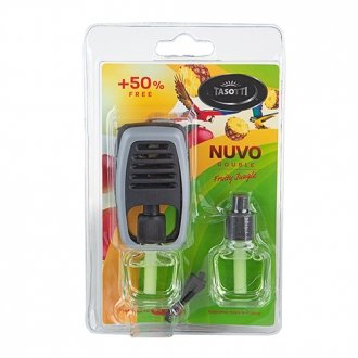 Ароматизатор на дефлектор "Nuvo" Double Blister Fruity Jungle 8ml (уп. 12 шт) з запаскою Tasotti 00000061295