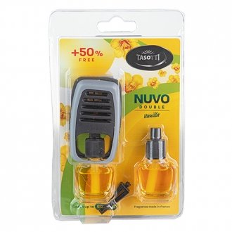 Ароматизатор на дефлектор "Nuvo" Double Blister Vanilla 8ml (уп. 12 шт) з запаскою Tasotti 00000061298