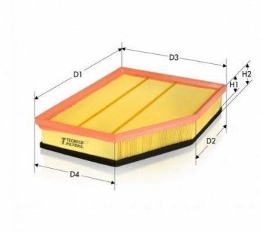 Фільтр повітряний Tecneco AR10499PMS (фото 1)