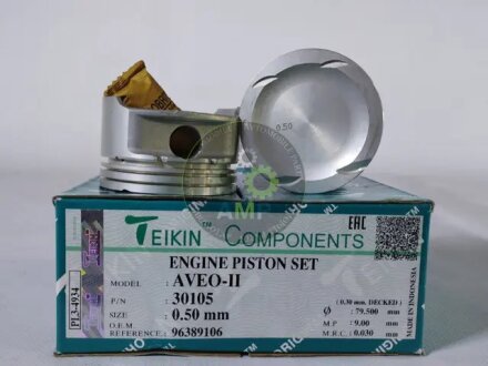 Поршень (компл. на двигун) AVEO-II/Lacetti 1,6 DOHC 16V d79.0+0.50 TEIKIN 30105.050