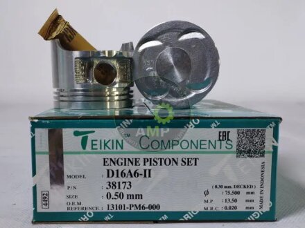 Поршень (компл. на двигун) Honda D16A6 d75.0+0.50 TEIKIN 38173.050
