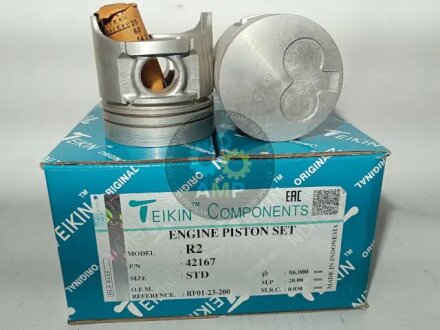 Поршень (компл. на двигун) MAZDA R2 d86.0 STD TEIKIN 42167.STD