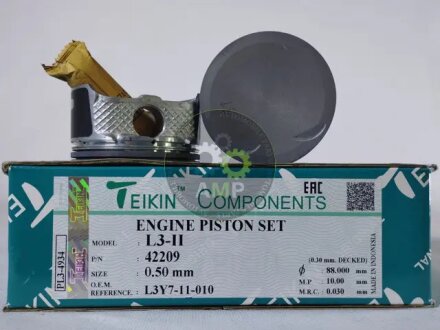 Поршень (компл. на двигун) Mazda L3C1 d87.5+0.50 TEIKIN 42209.050