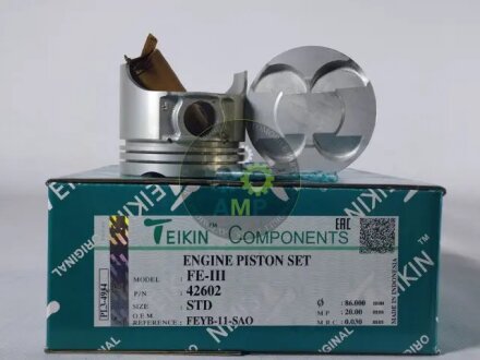 Поршень (компл. на двигун) Mazda FE d86.0 STD TEIKIN 42602.STD