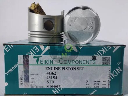 Поршень (компл. на двигун) MITSUBISHI STD 4G62 TEIKIN 43154.STD