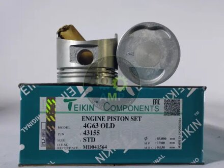 Поршень (компл. на двигун) Mitsubishi 4G63 d85.0 STD TEIKIN 43155.STD