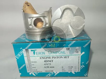 Поршень (компл. на двигун) Mitsubishi 4D56T d91.1+0.50 TEIKIN 43173.050