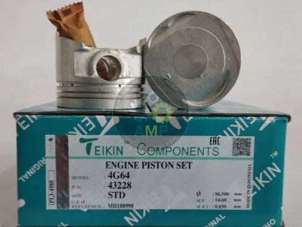 Поршень (компл. на двигун) Mitsubishi 4G64 d86.5 STD TEIKIN 43228.STD