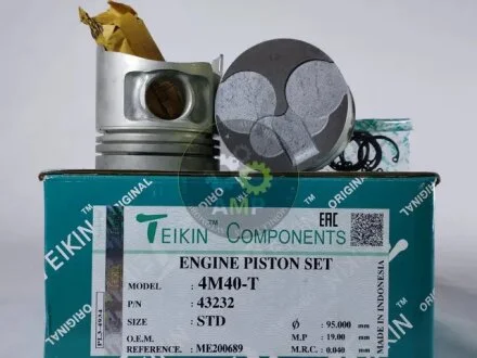 Поршень (компл. на двигун) Mitsubishi 4M40-T d95.0 STD (вир-во) TEIKIN 43232.STD