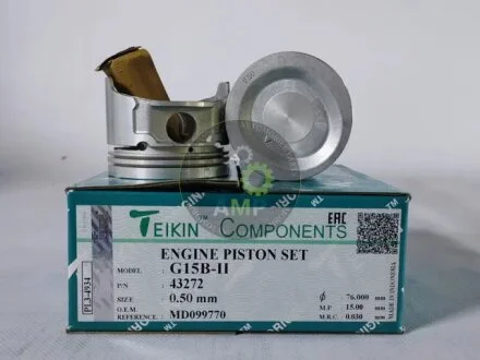 Поршень (компл. на двигун) Mitsubishi G15B-II d75.5+0.50 (вир-во) TEIKIN 43272.050