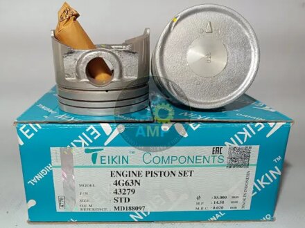 Поршень (компл. на двигун) Mitsubishi 4G63N d85.0 STD TEIKIN 43279.STD