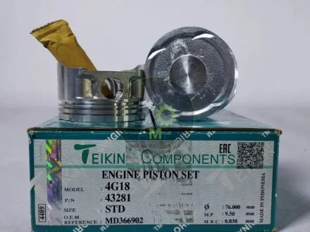 Поршень (компл. на двигун) Mitsubishi 4G18 d76.0 STD (вир-во) TEIKIN 43281.STD