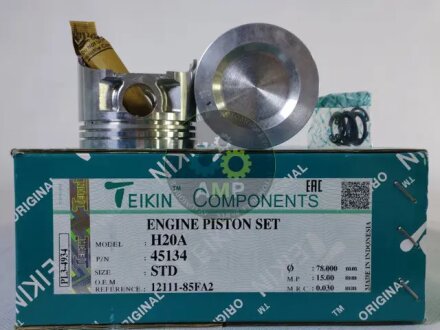 Поршень (компл. на двигун) Suzuki H20A d78.0 STD TEIKIN 45134.STD