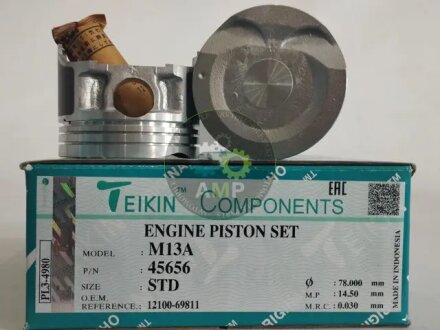 Поршень (компл. на двигун) SUZUKI STD M13A TEIKIN 45656.STD