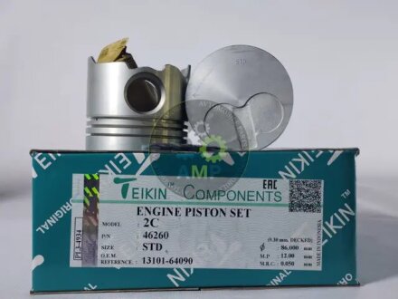 Поршень (компл. на двигун) TOYOTA STD 2C TEIKIN 46260.STD