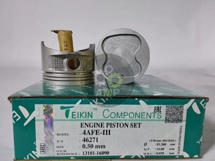 Поршень (компл. на двигун) Toyota 4A-F/-FE d81.0+0.50 TEIKIN 46271.050