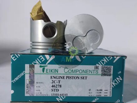 Поршень (компл. на двигун) б/к Toyota 2C-T d86.0 STD (13101-64141, -64110) TEIKIN 46278.STD