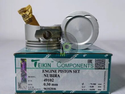 Поршень (компл. на двигун) Daewoo NUBIRA/LANOS A16DM 1.6L DOHC 16V d79.0+0.50 TEIKIN 49102.050