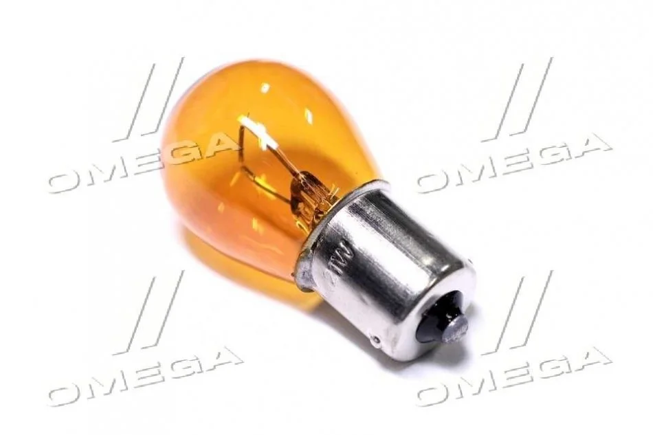 Лампа покажчиків поворотів і стоп-сигналів оранж. BA15s Amber 12V P21W <Tempest> TEMPEST 12V21W_BA15S AMBER (фото 1)
