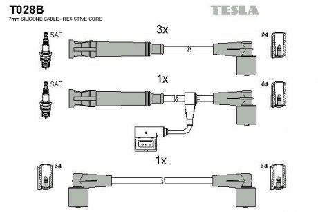 Провода TESLA T028B (фото 1)