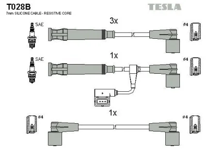 Провід TESLA T028B
