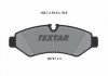 Гальмівні колодки дискові передні підготовлено для датчика зносу TEXTAR 2074701 (фото 2)