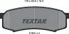 Тормозные колодки задние дисковые TEXTAR 2194701 (фото 5)
