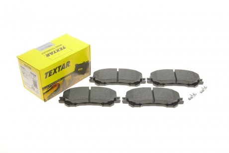 Тормозные колодки дисковые передние с звуковым предупреждением износа TEXTAR 2206501 (фото 1)