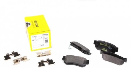 Гальмівні колодки дискові задні з акустичною системою попередження про знос TEXTAR 2354301