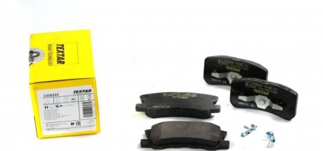 Тормозные колодки дисковые задние с звуковым предупреждением износа TEXTAR 2358202