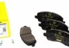 Тормозные колодки дисковые передние с звуковым предупреждением износа TEXTAR 2358401 (фото 1)