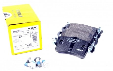 Тормозные колодки дисковые задние не подготовлено для датчика износа TEXTAR 2366901 (фото 1)