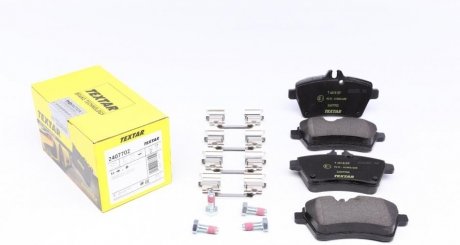 Тормозные колодки дисковые передние подготовлено для датчика износа TEXTAR 2407702 (фото 1)