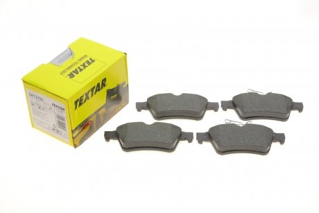 Тормозные колодки дисковые задние подготовлено для датчика износа TEXTAR 2413701 (фото 1)
