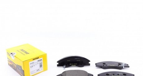 Гальмівні колодки дискові передні з акустичною системою попередження про знос TEXTAR 2421801 (фото 1)